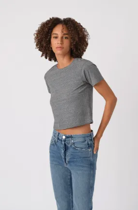 AMO Denim Babe Tee Heather Gray