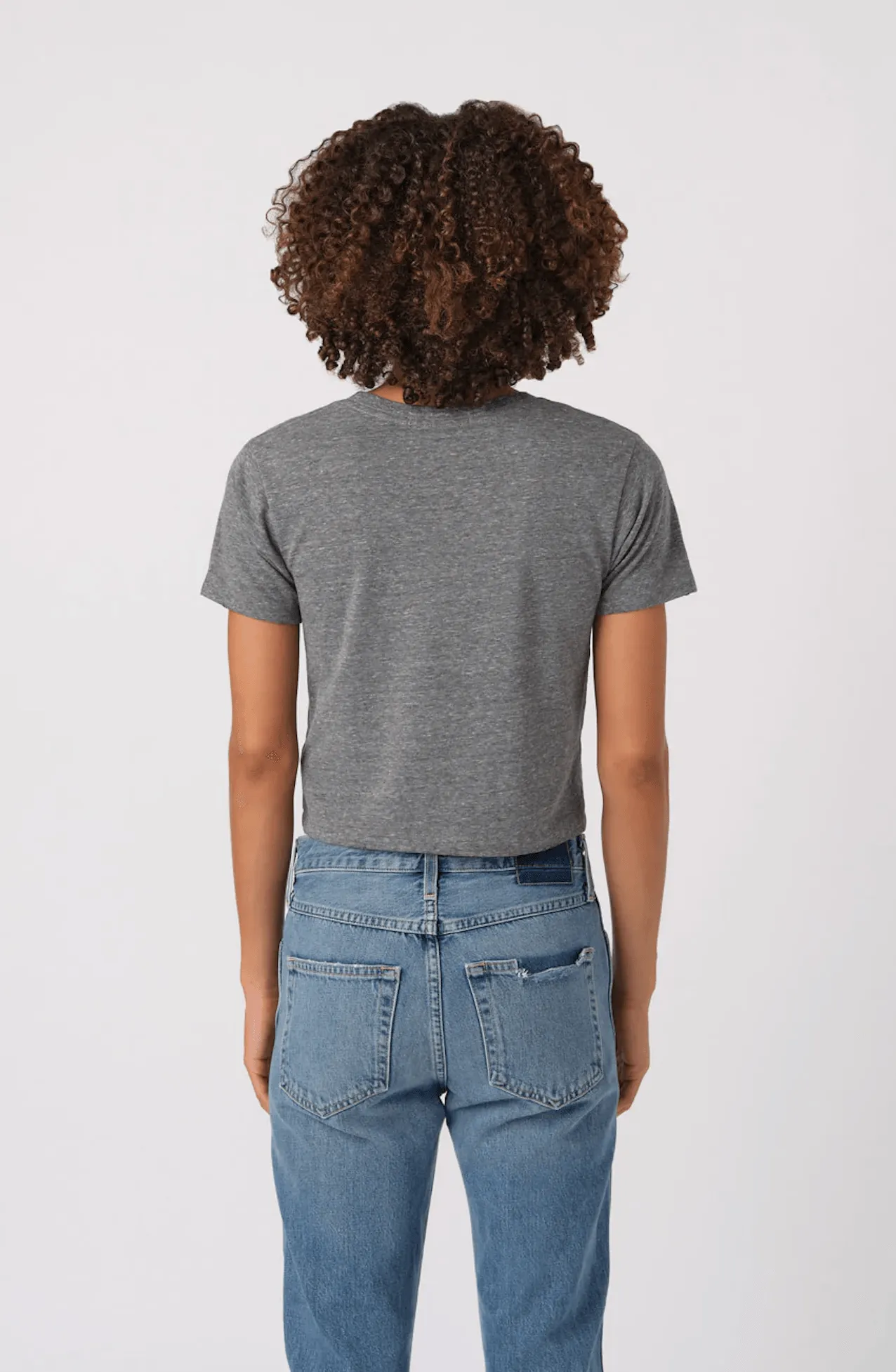 AMO Denim Babe Tee Heather Gray