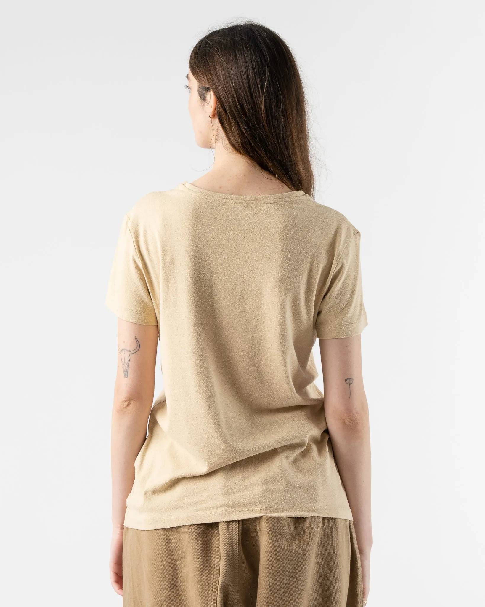 Baserange Silk Tee in Oak Yellow