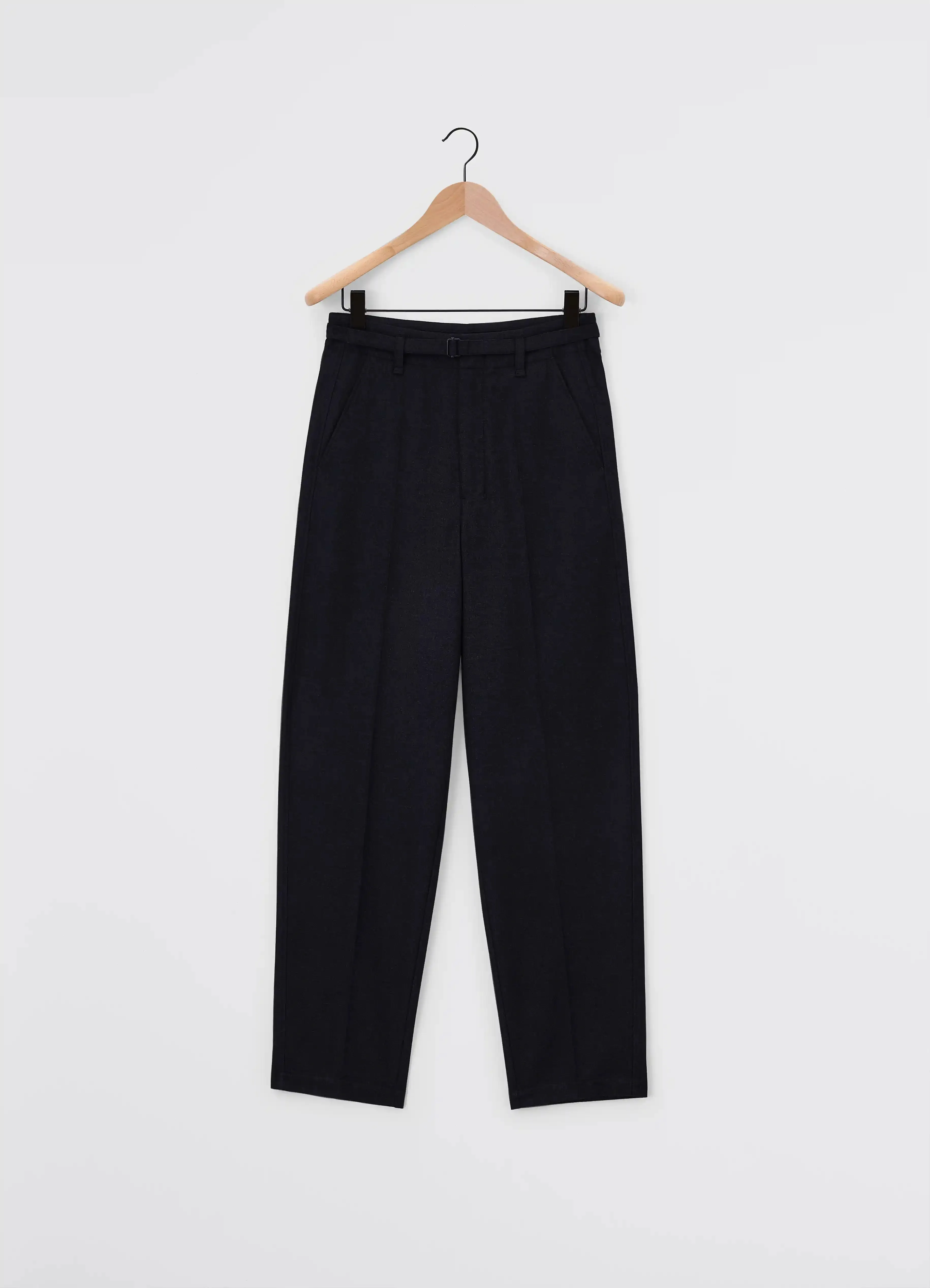 BELTED SOFT TAILORED PANTS