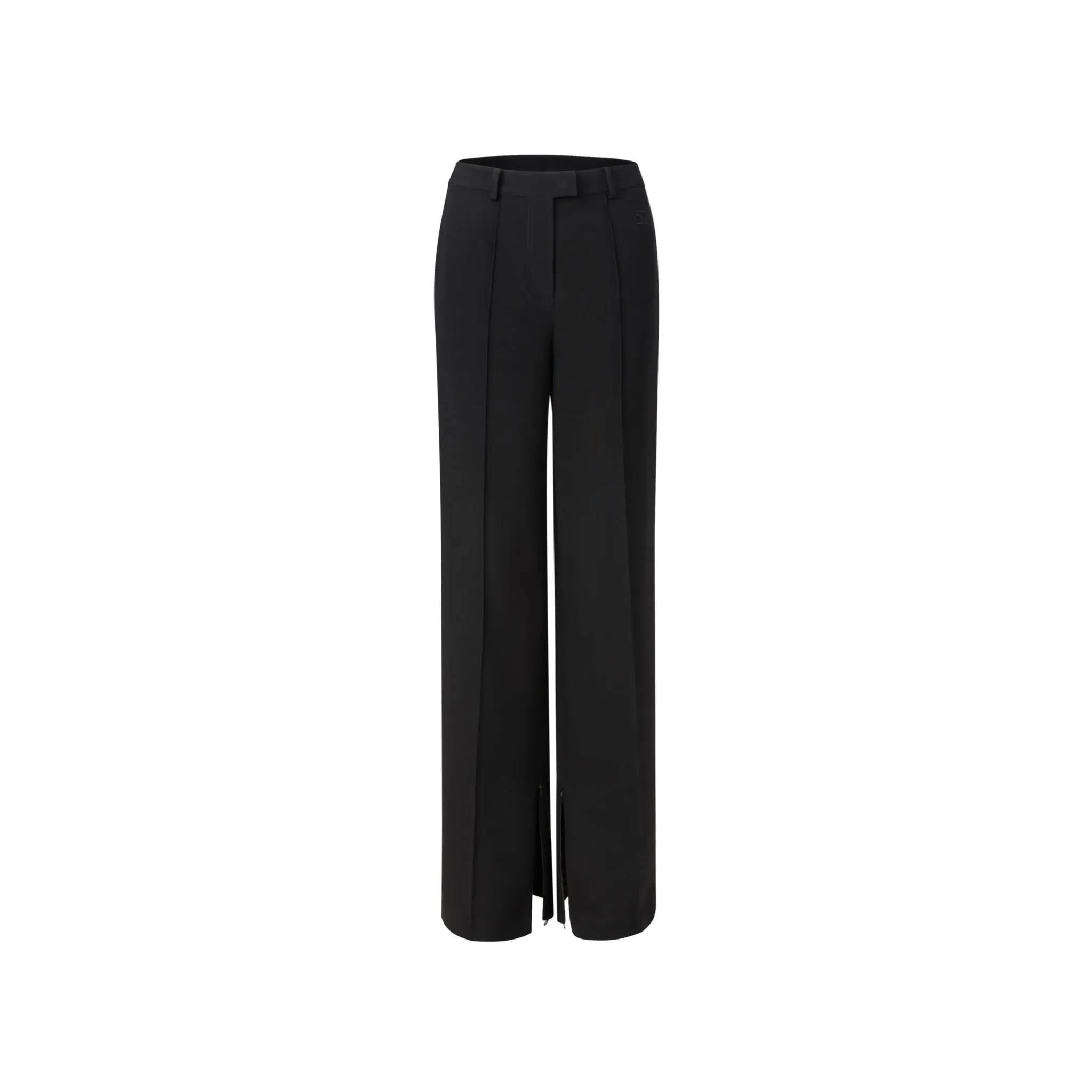 Black Low-rise Tailored Trousers