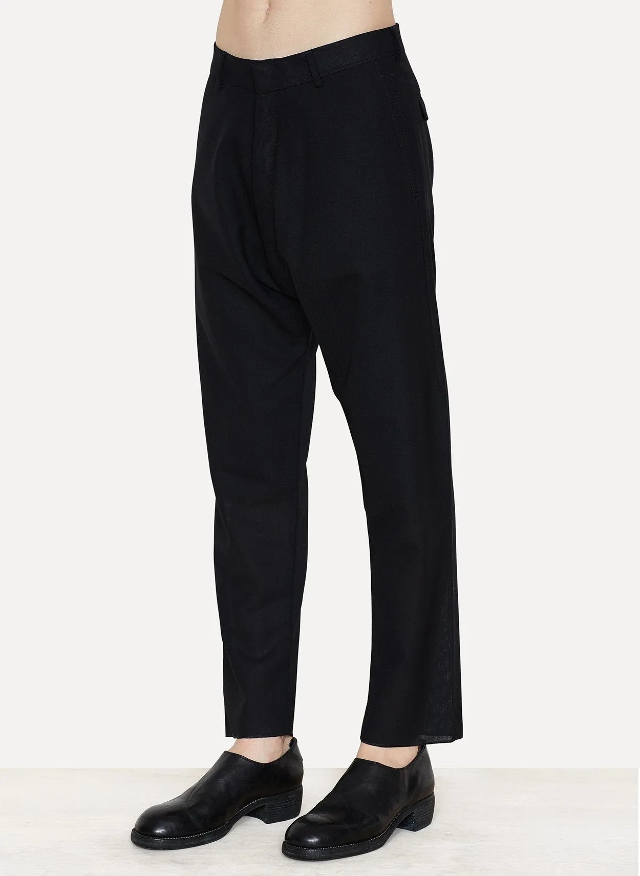 Black Wool Trousers