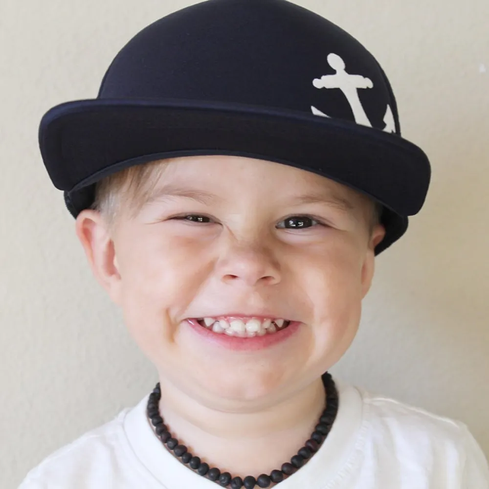 Blue Navy Anchor Trucker Hat