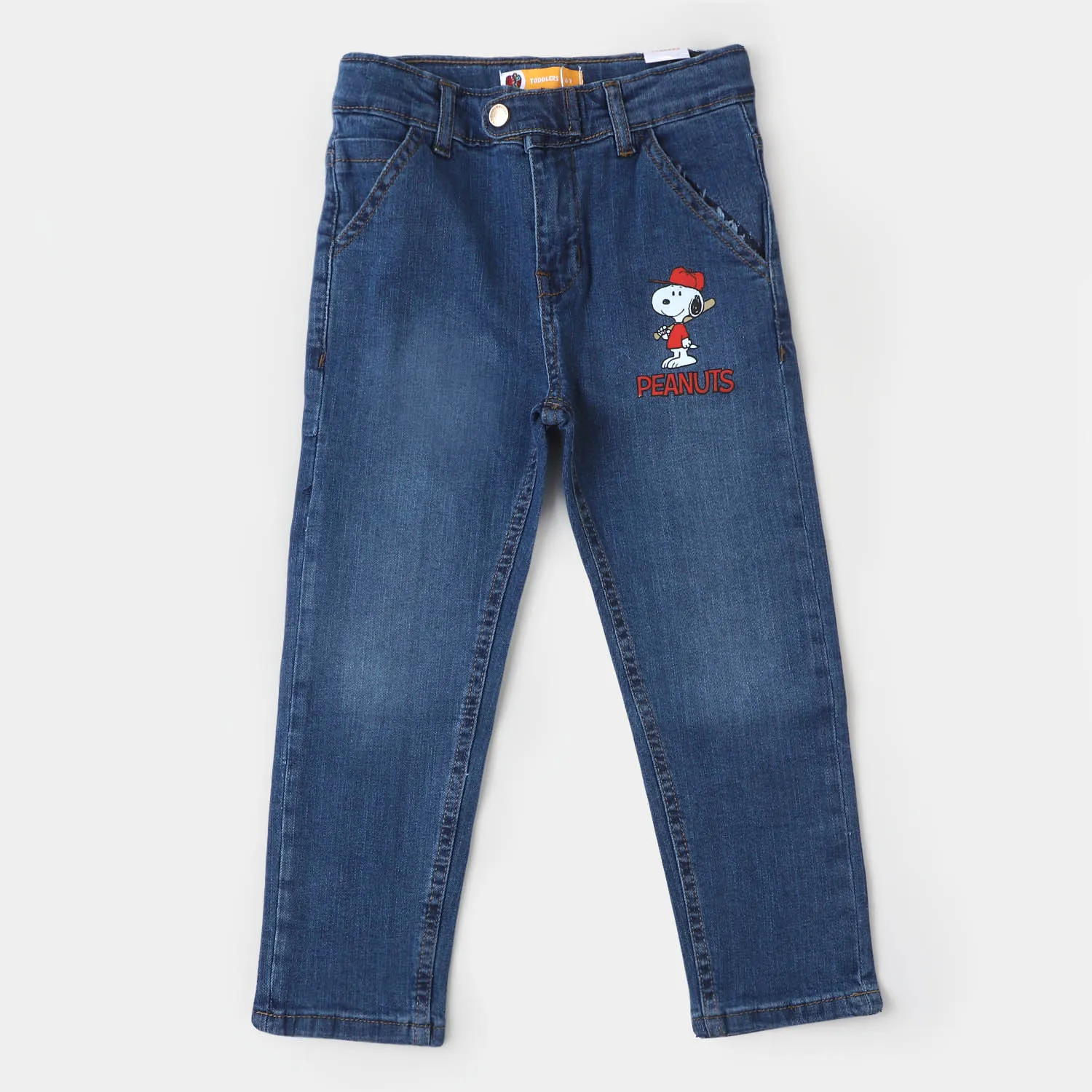 Boys Denim Pant Peanuts - Mid Blue