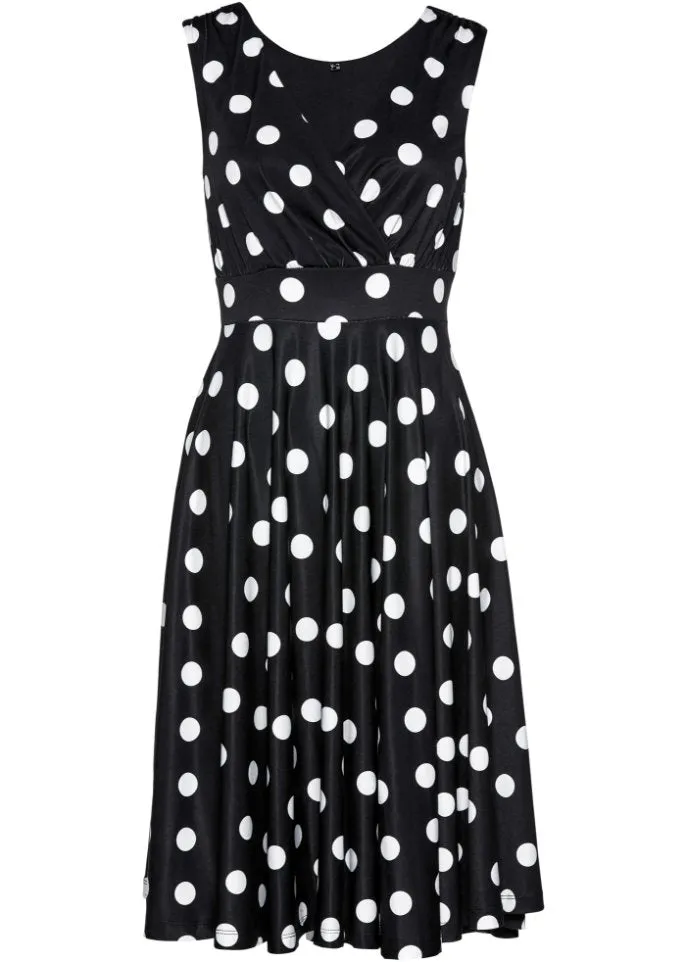 Bpc Selection Polka Dot Shirt Dress, Black