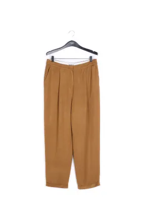 Brown tailored mid-rise pants