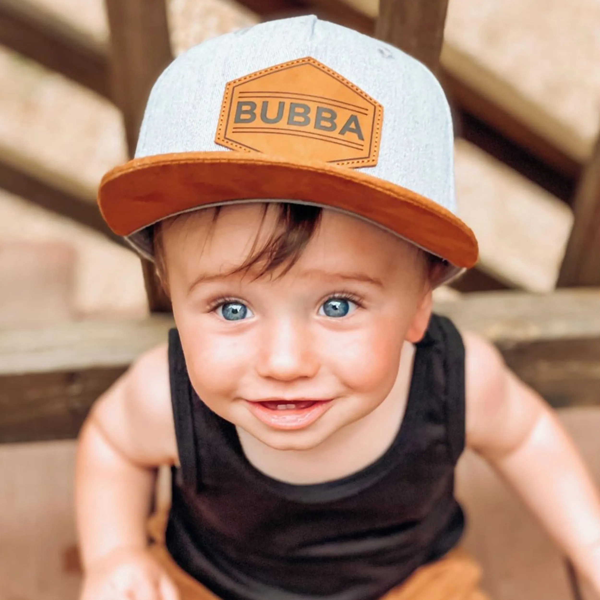 Bubba Grey Brown Trucker Hat