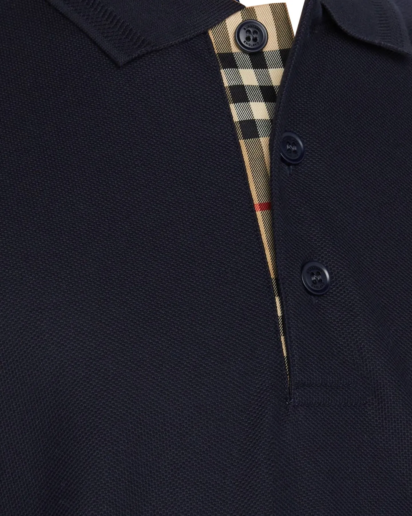 Burberry Polo Shirt Eddie Coal Blue Cotton Men Regular Fit XL SALE