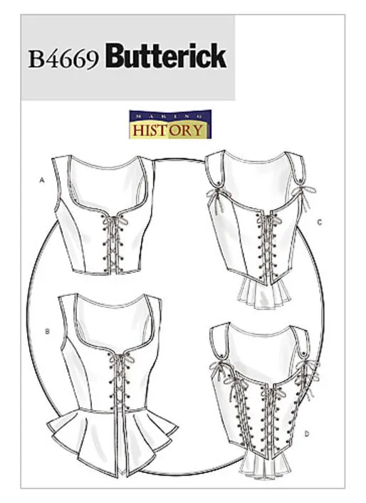 Butterick Pattern B4669 Misses' Corset