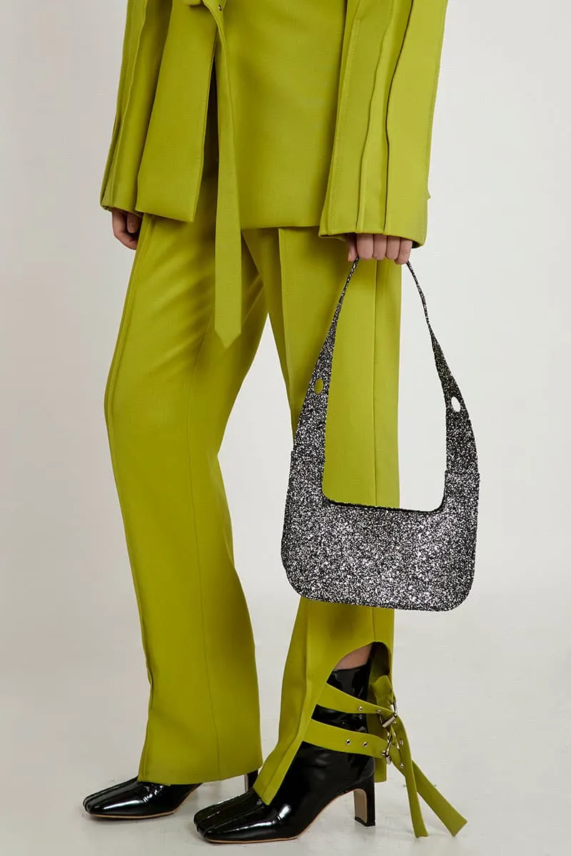 CHARTREUSE TAILORED SUIT PANTS