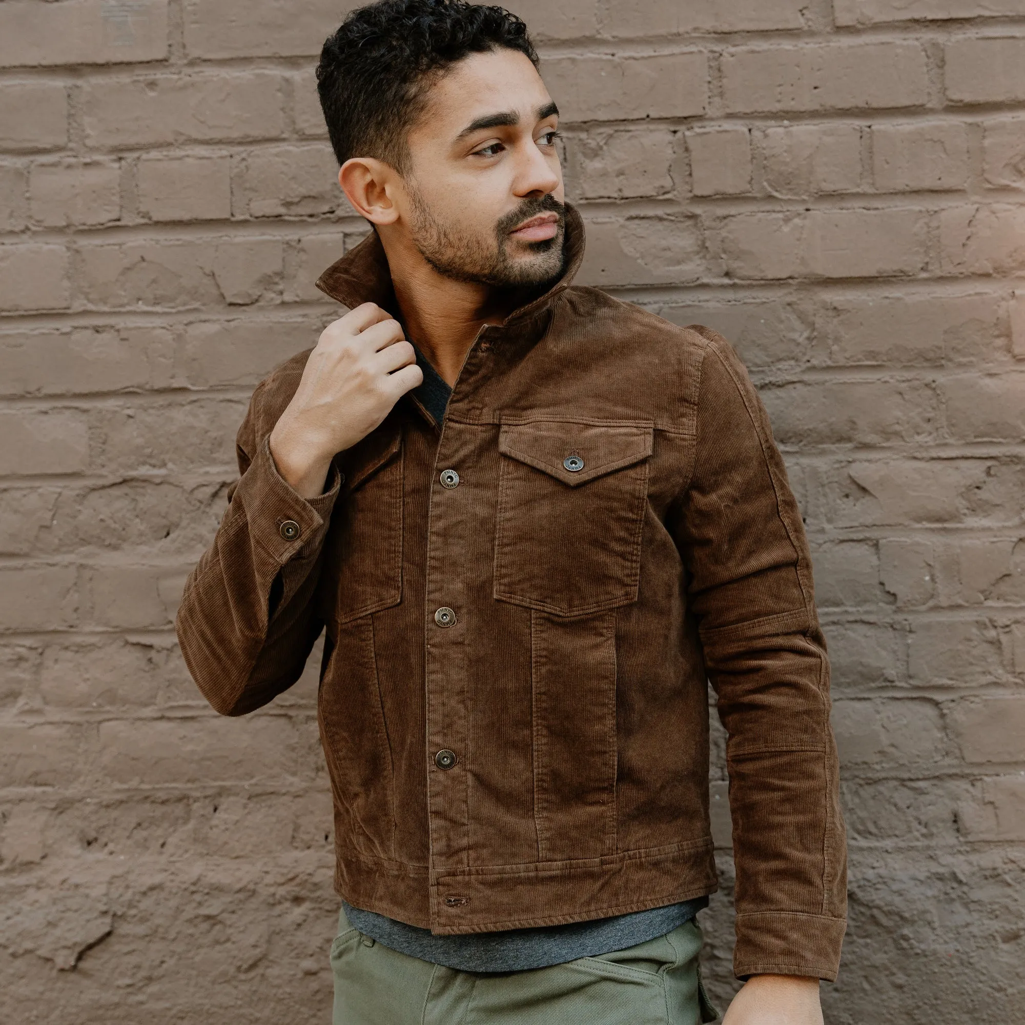 Corduroy Trucker Jackets - Brown