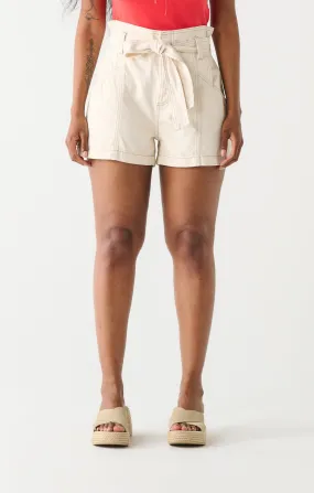 Dex Paper Bag Belted Short