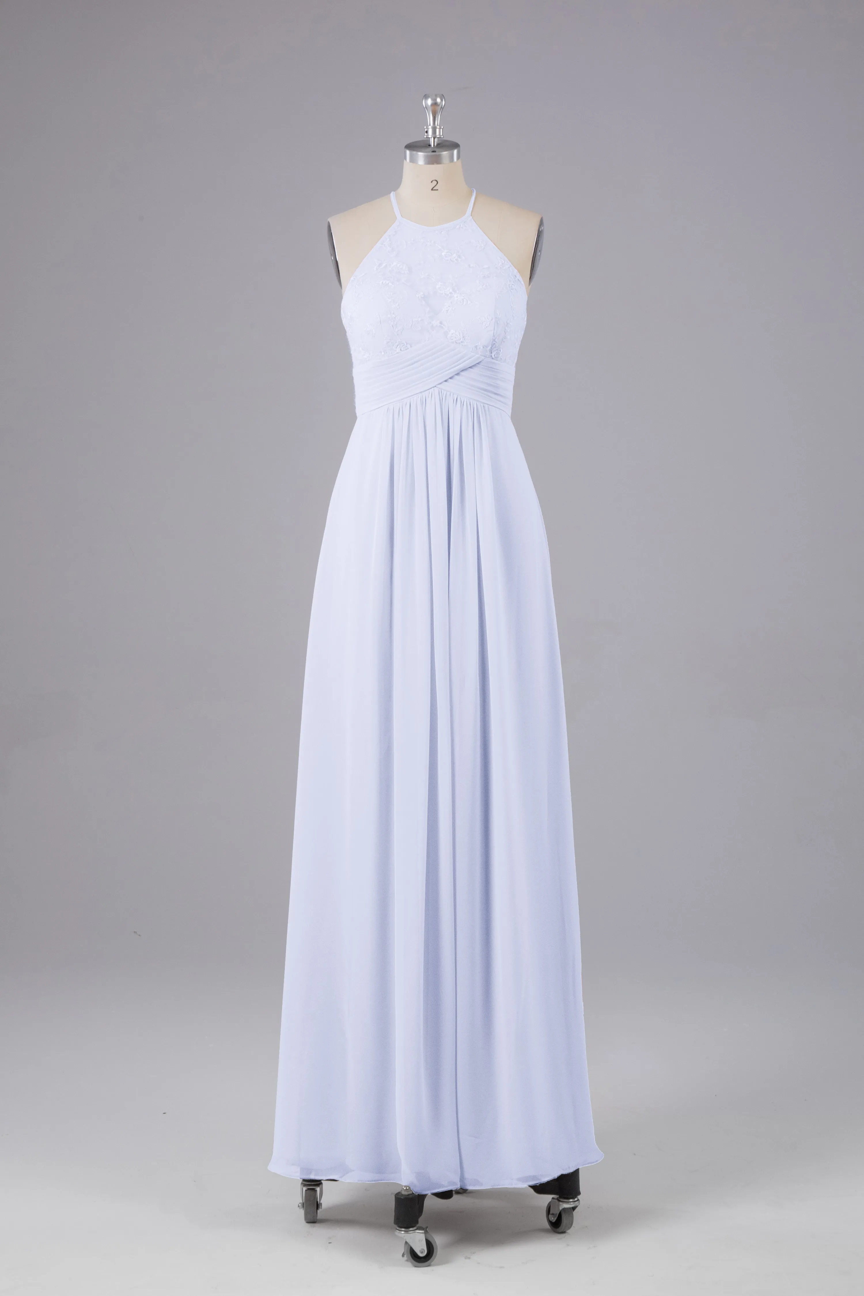 Elegant Halter Keyhole Chiffon Bridesmaid Dresses