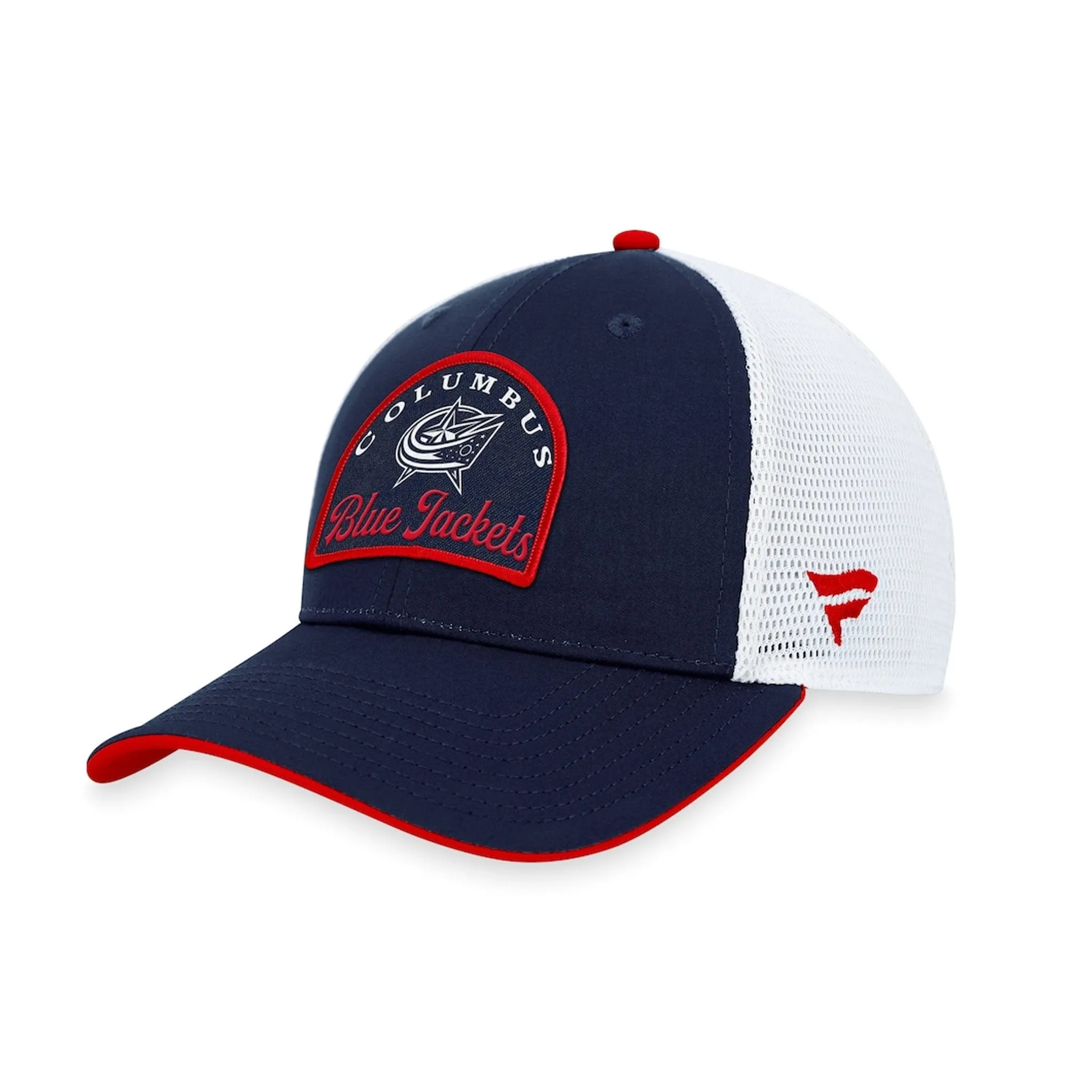 Fanatics Fundamental Structured Trucker Hat - Columbus Blue Jackets