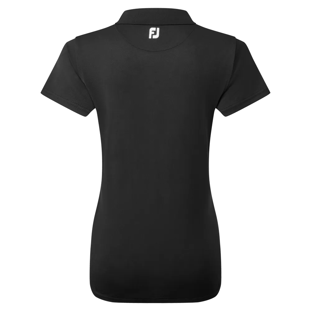 FootJoy Women's Pique Solid Polo - Black