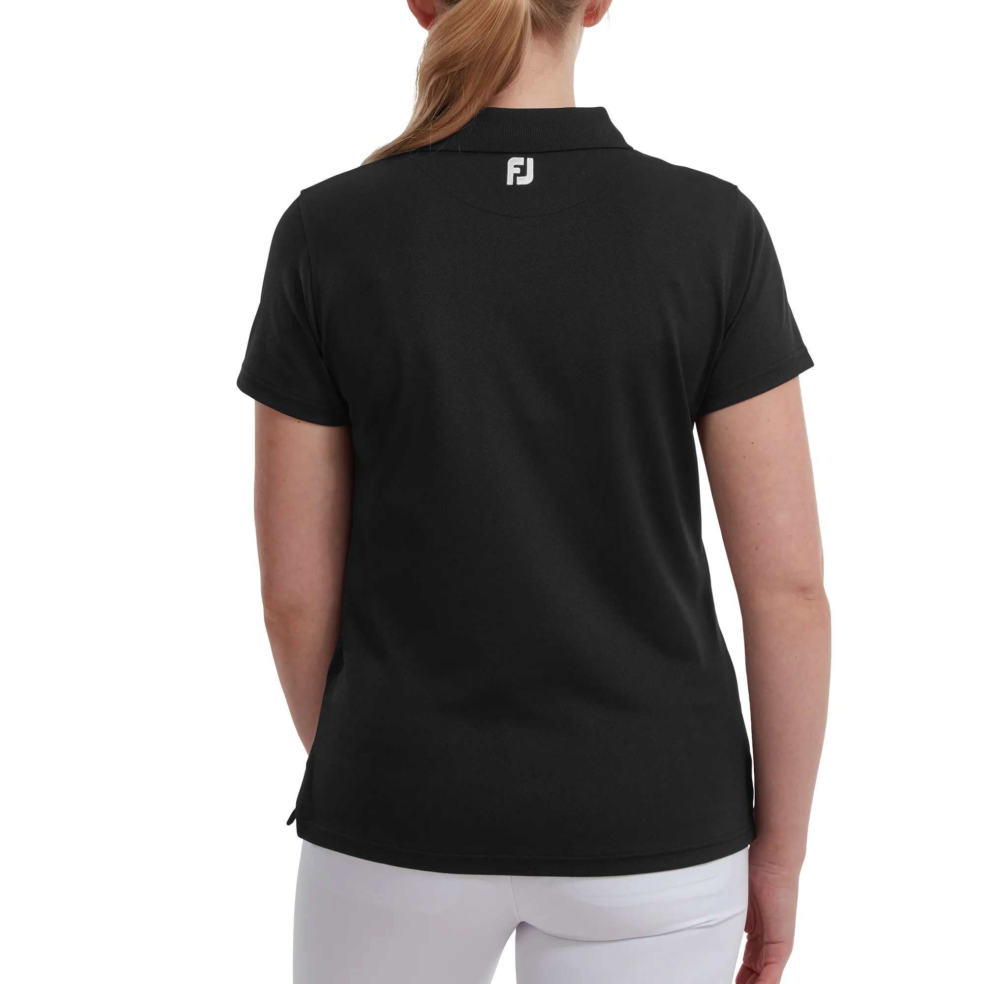 FootJoy Women's Pique Solid Polo - Black