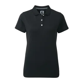 FootJoy Women's Pique Solid Polo - Black