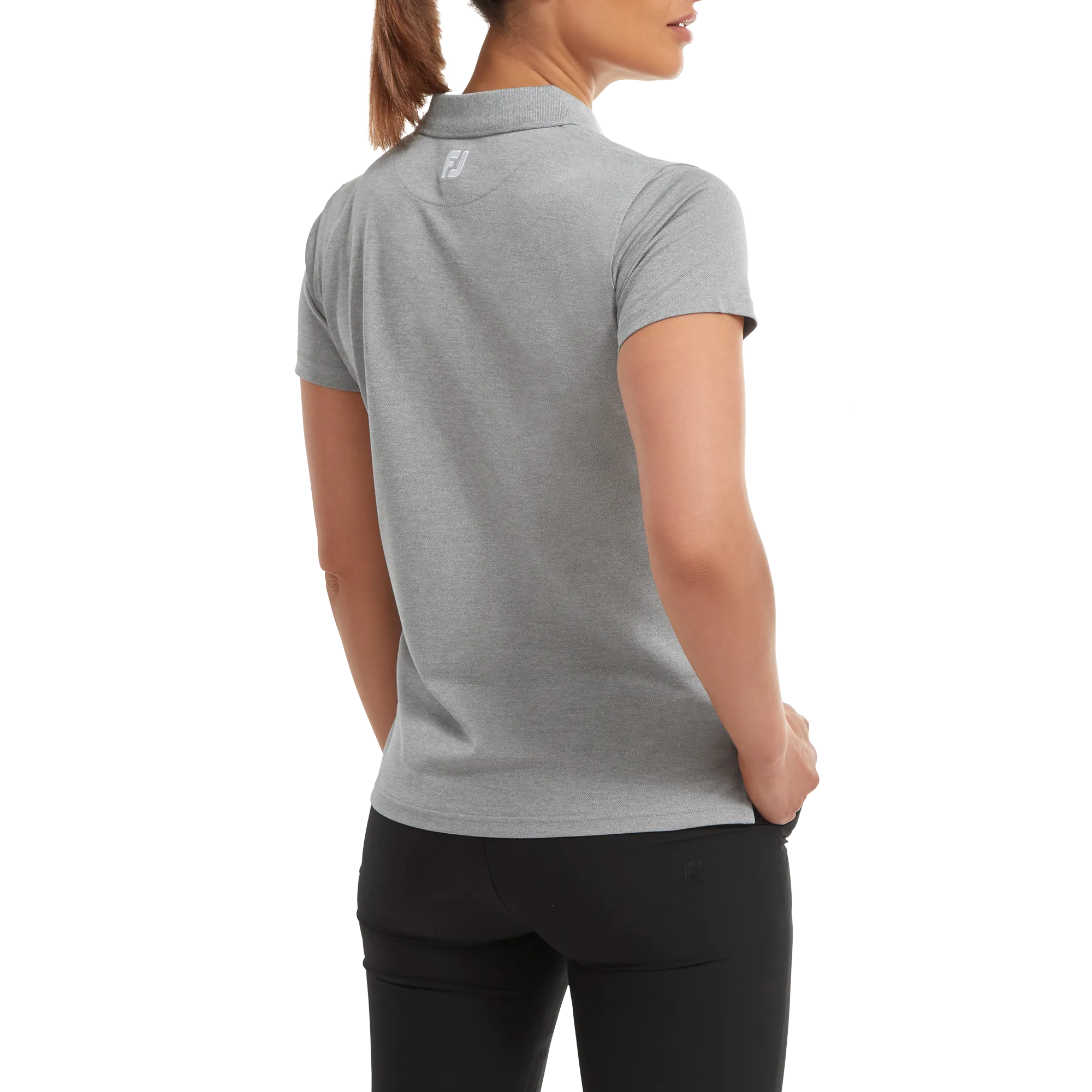 FootJoy Women's Pique Solid Polo - Grey