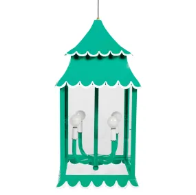 Girly Hanging Lantern in Aqua