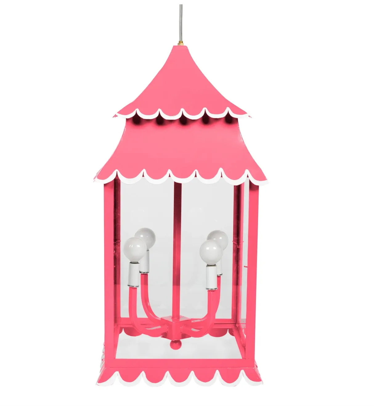 Girly Hanging Lantern in Aqua