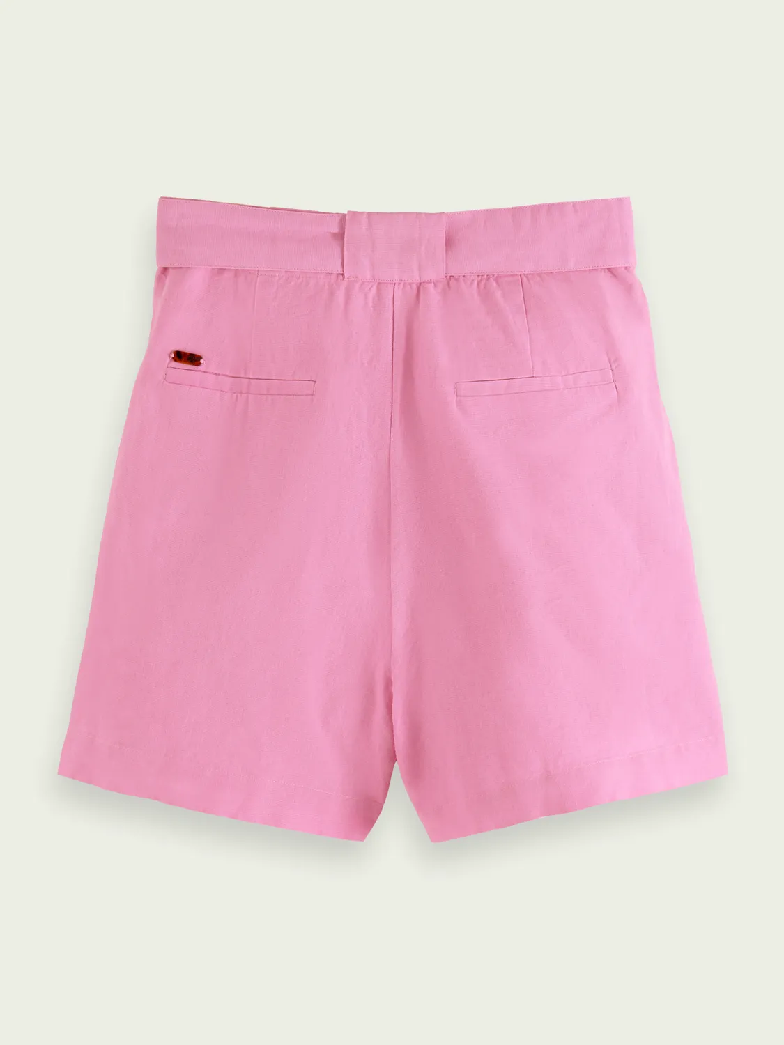 High-rise mid-length shorts