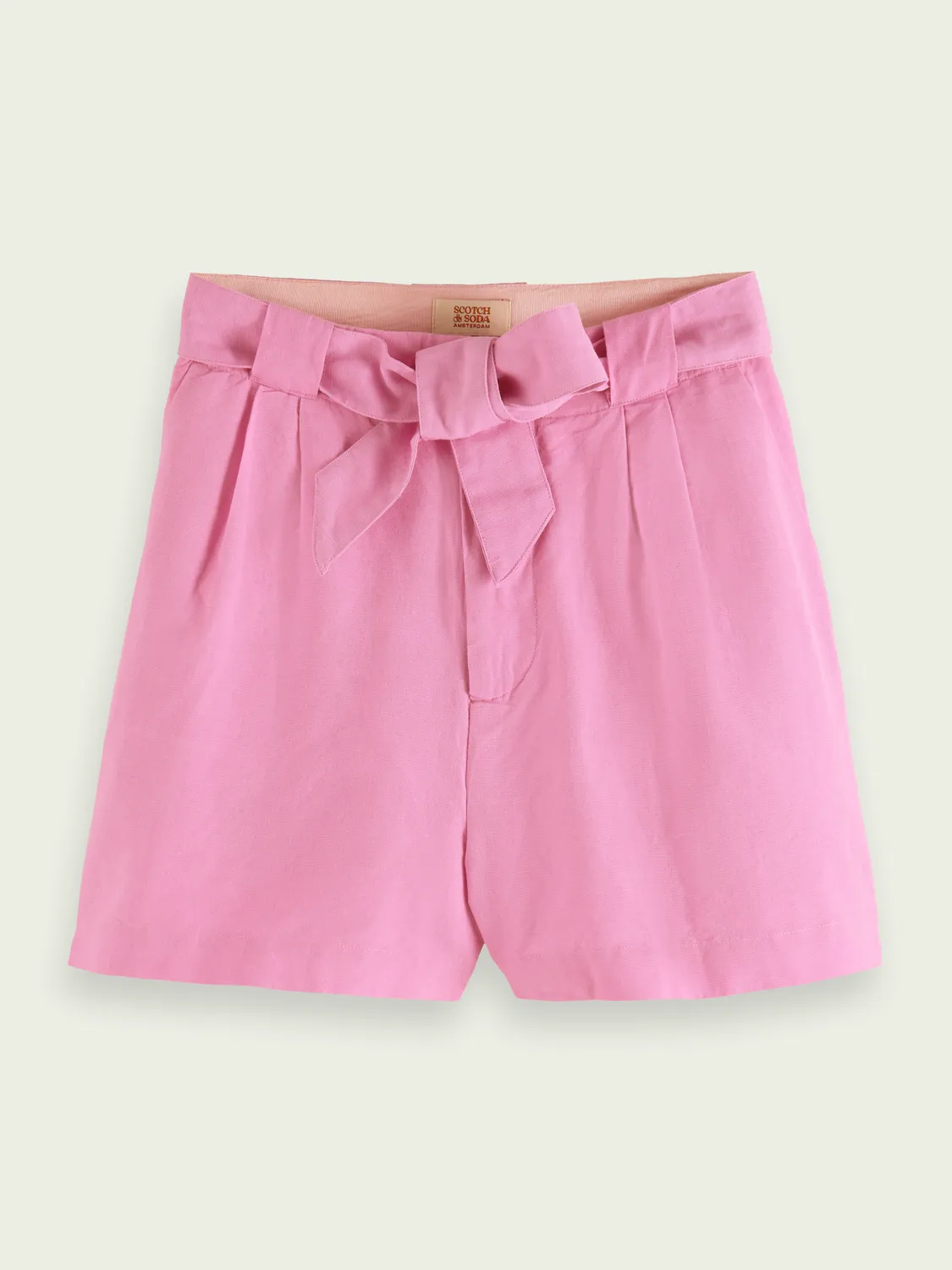 High-rise mid-length shorts