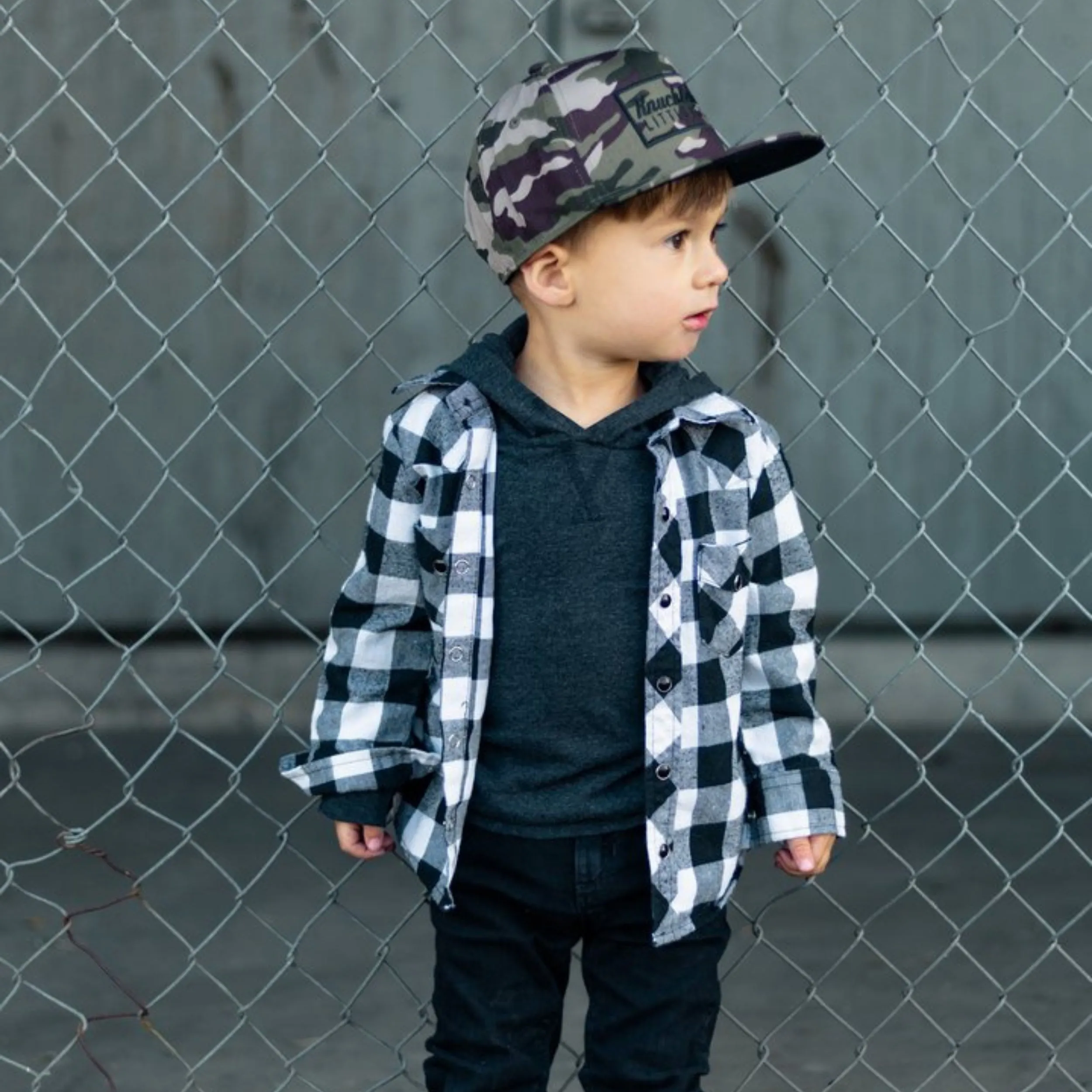 Hunter Black Kids Trucker Hat