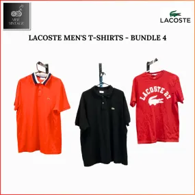 LACOSTE CREW NECK TSHIRTS & POLO T-SHIRTS - 10 PCS (BUNDLE 4)