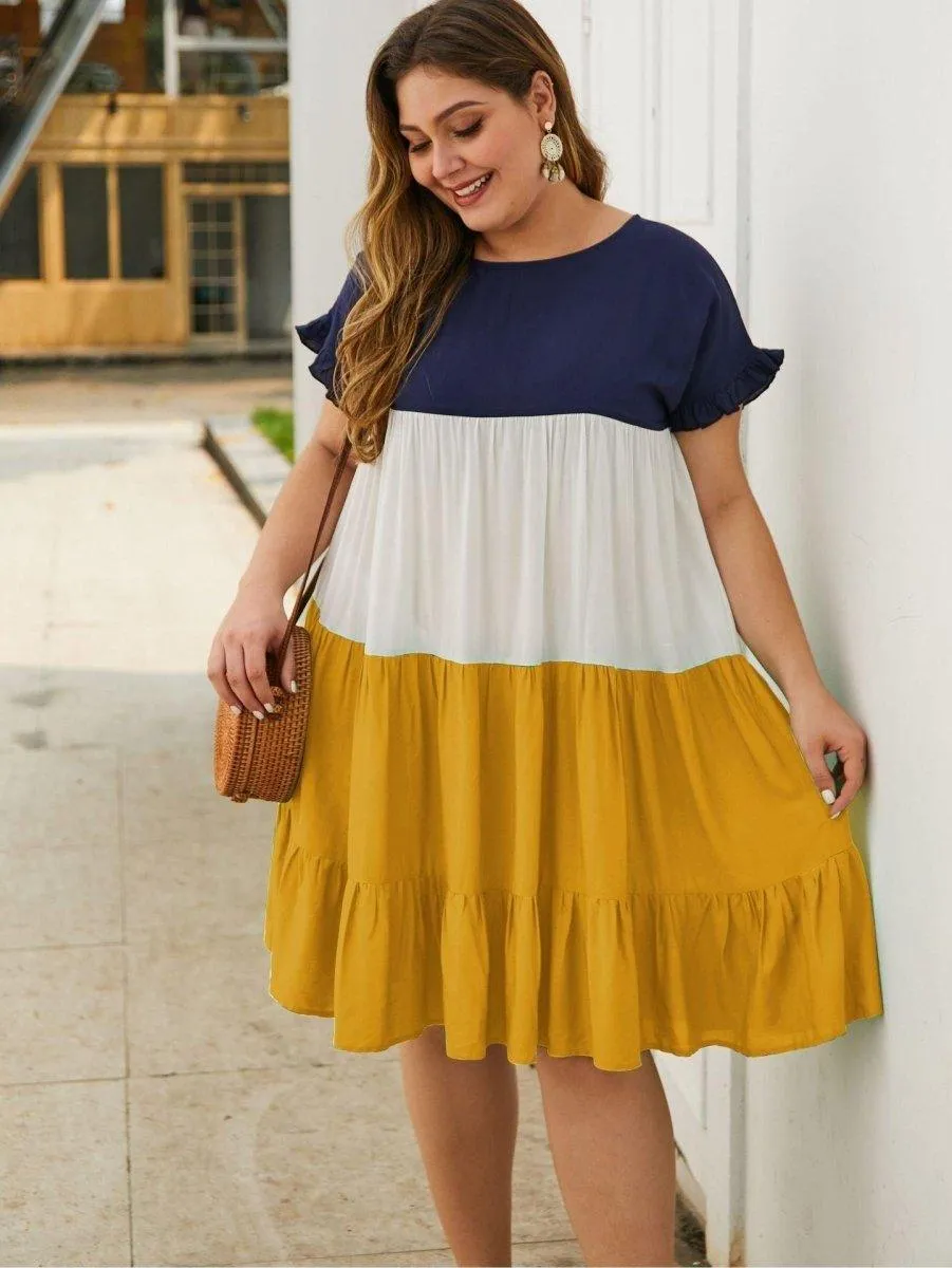 Layered Plus Size Summer Dress