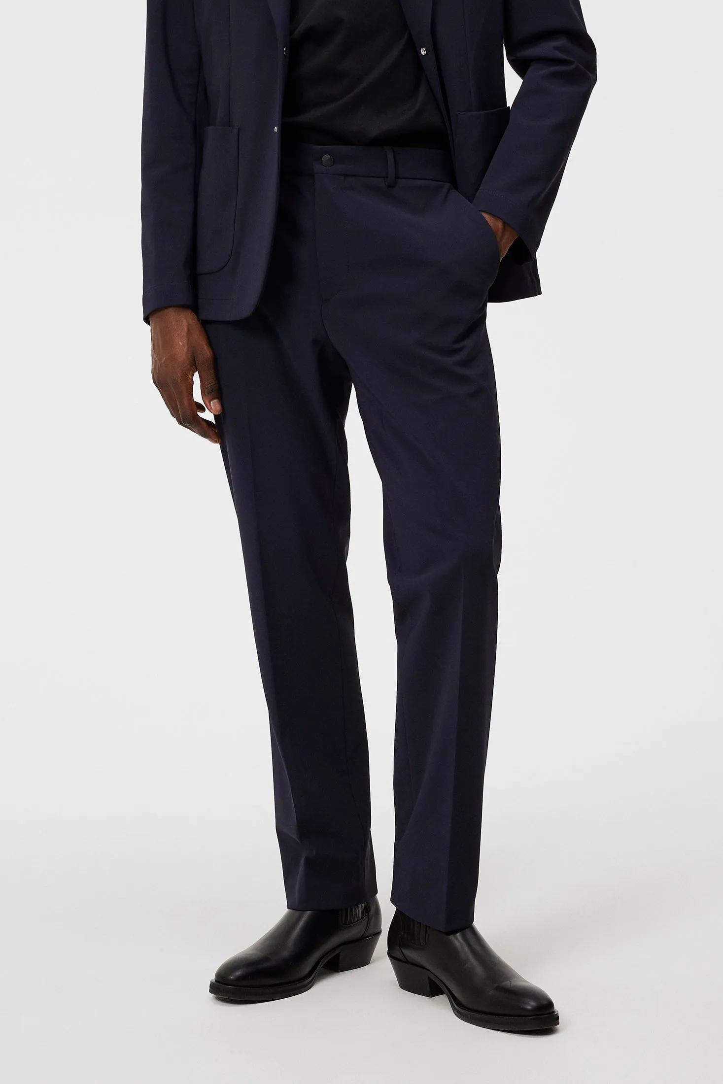 Lois Bonded Jersey Pants / JL Navy