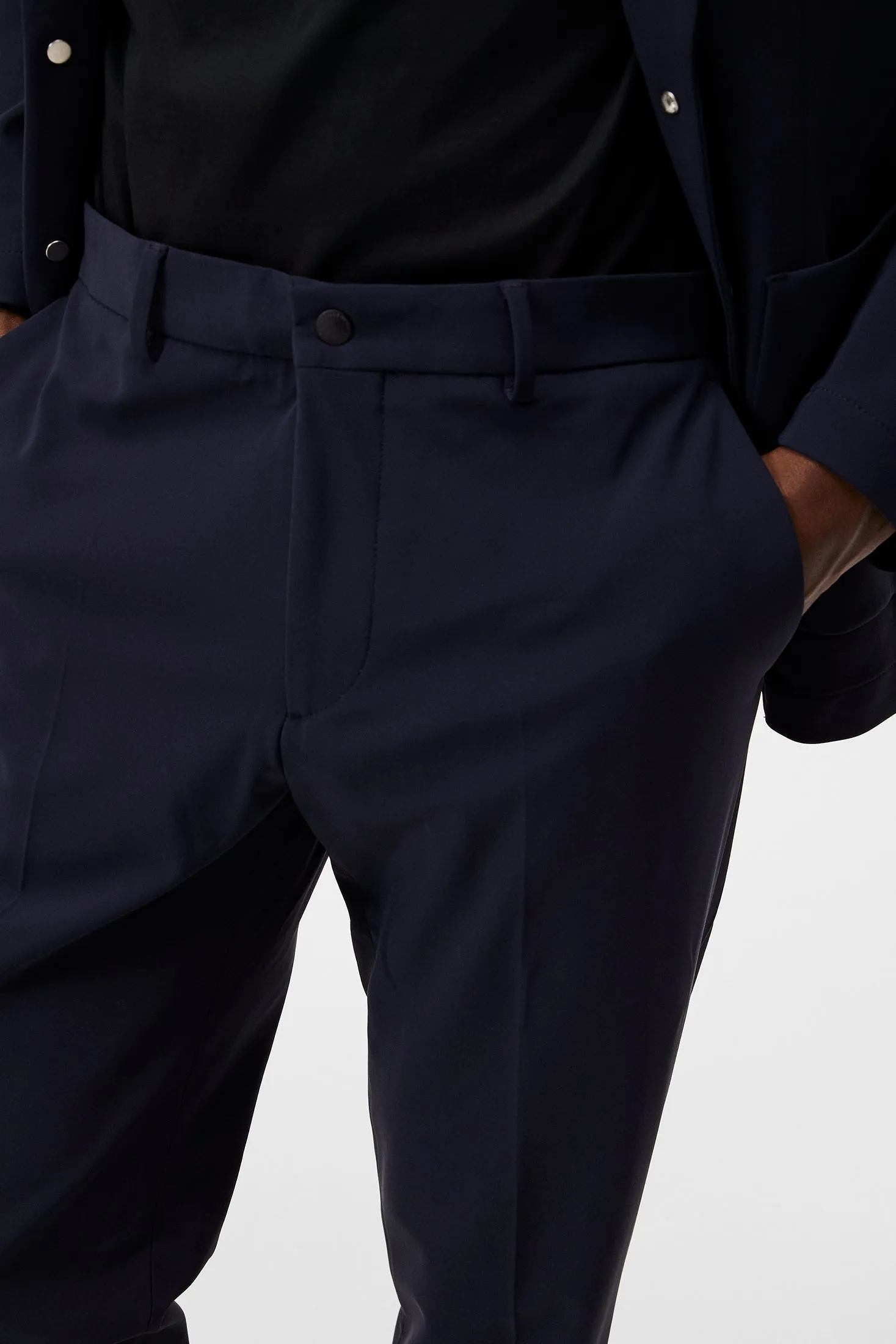 Lois Bonded Jersey Pants / JL Navy