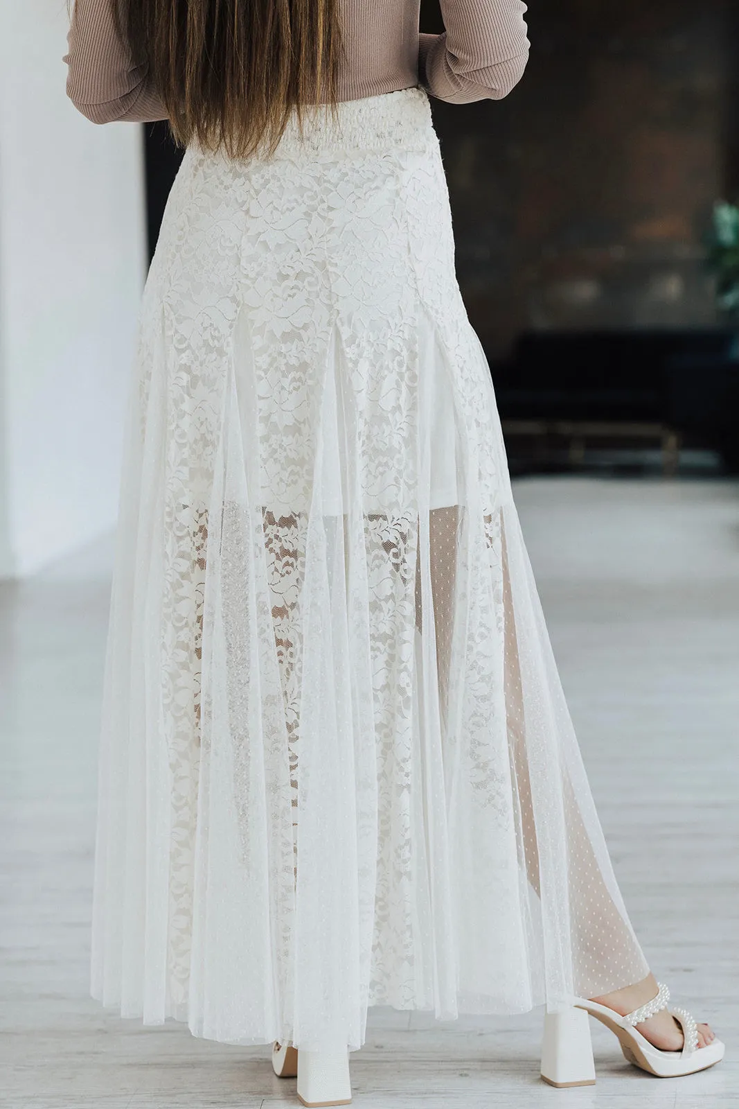 Mary Lace Maxi Skirt