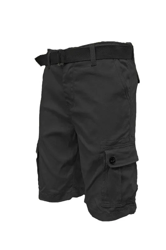 Men's Belted Cargo Shorts