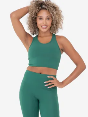 MOB Racerback Sports Bra-Green