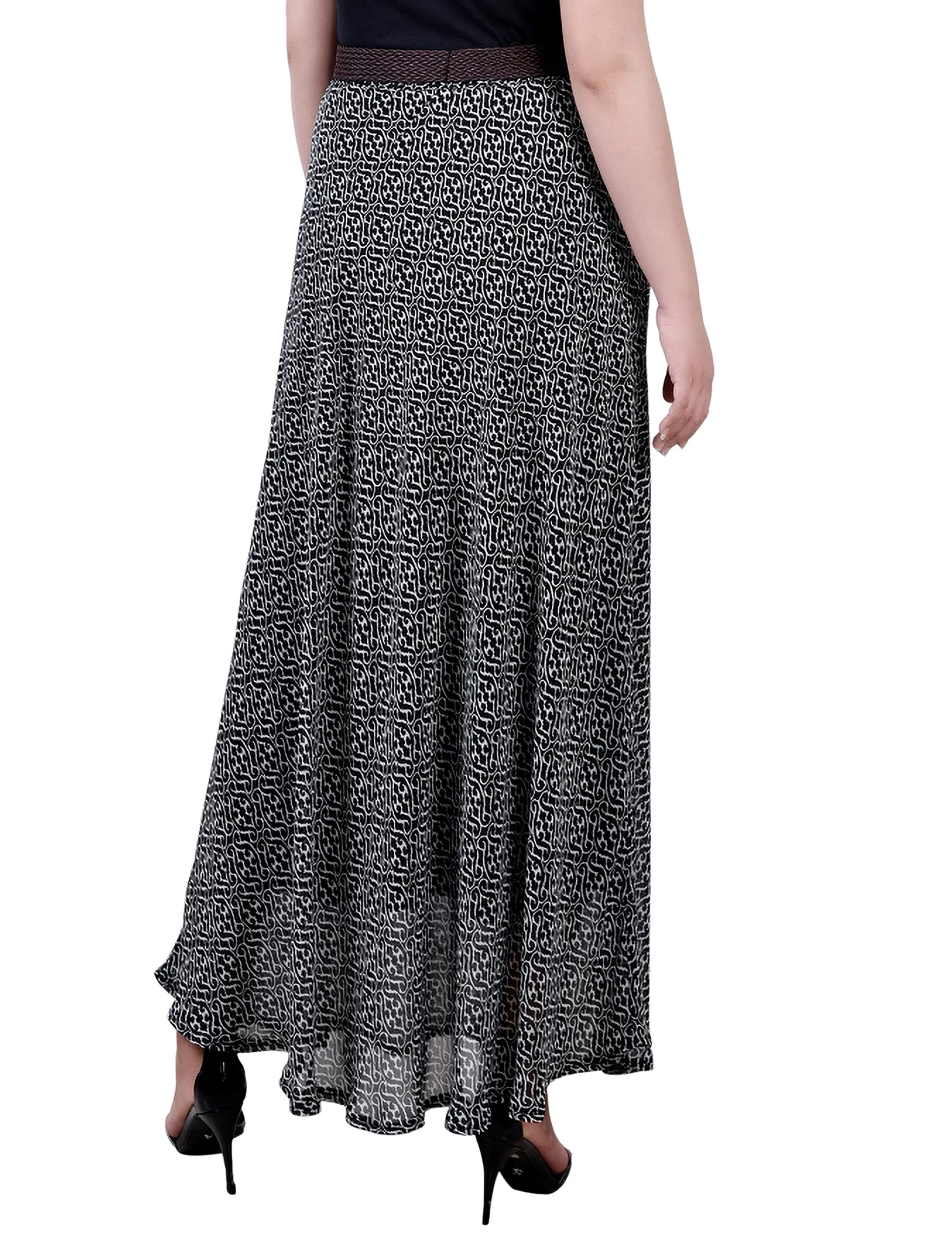 Petite Chiffon Maxi Skirt