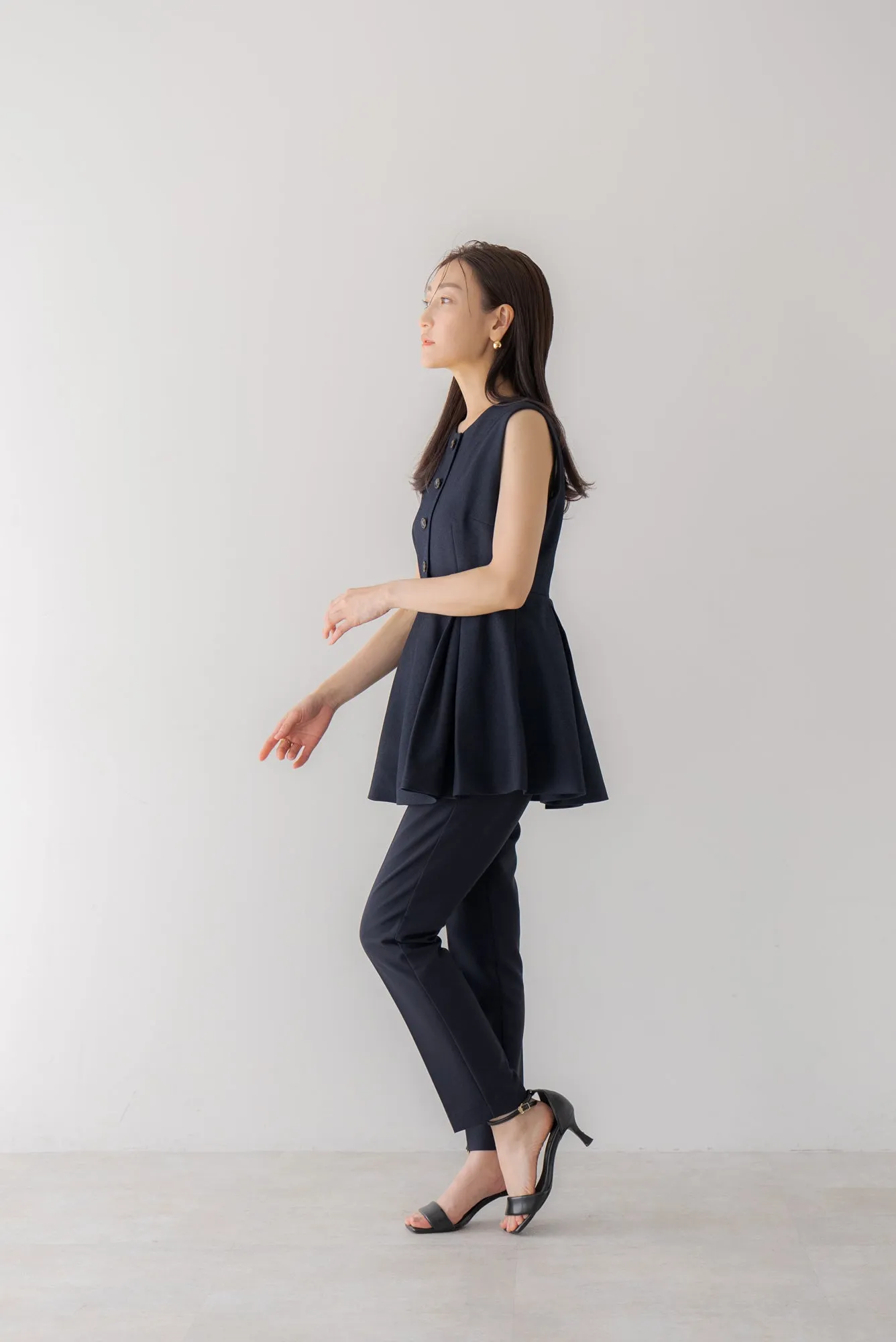 プリーツペプラムトップス｜PLEATS PEPLUM TOPS