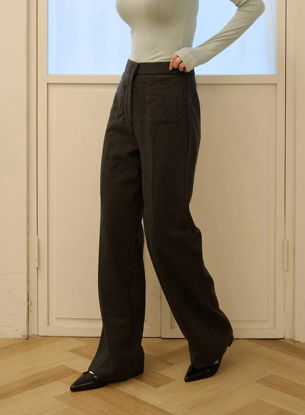 Pocket Tailored Pants OD327