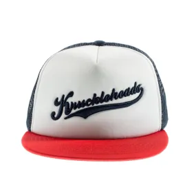 Red Navy Kids Trucker Hat