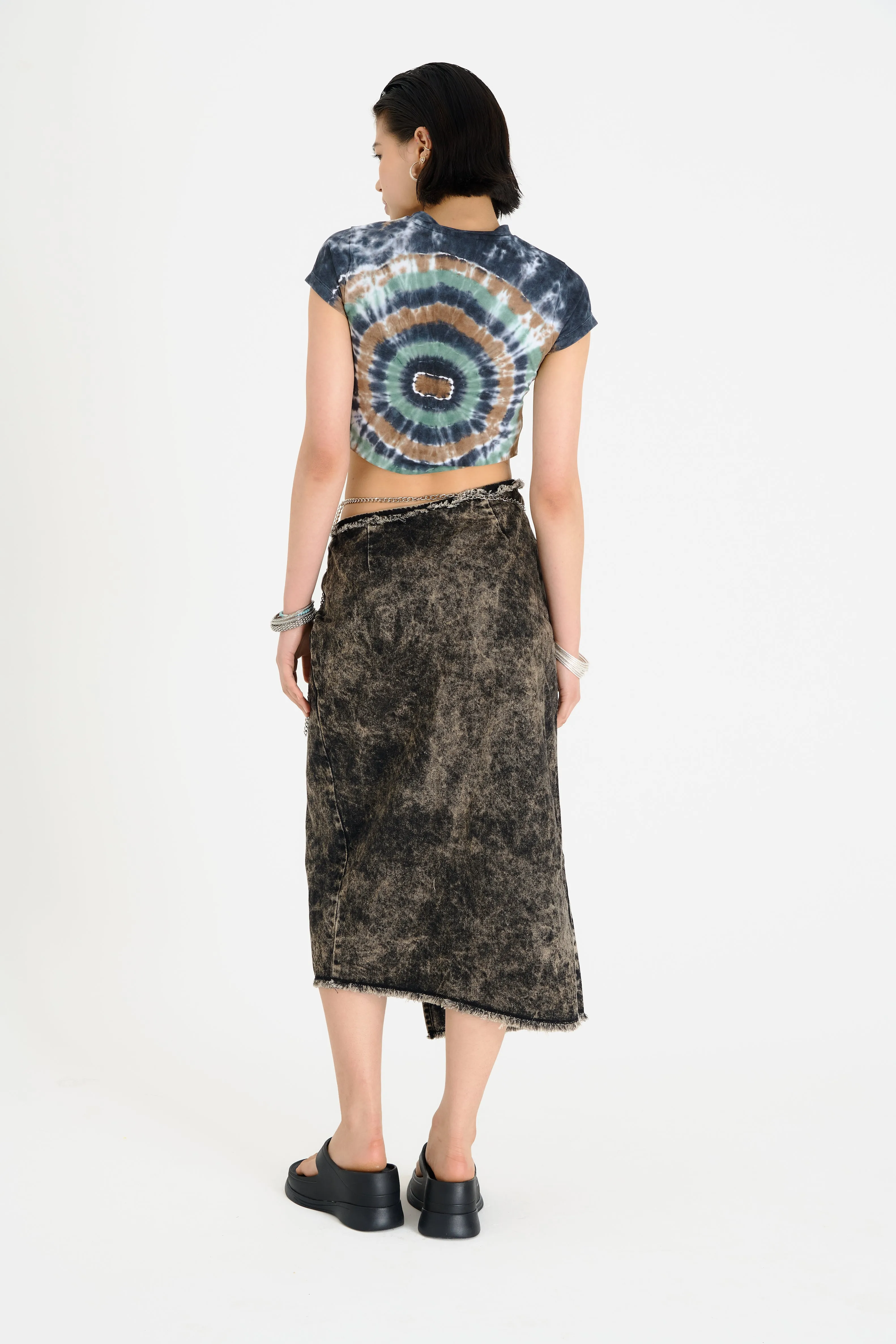 Rune Denim Maxi Skirt