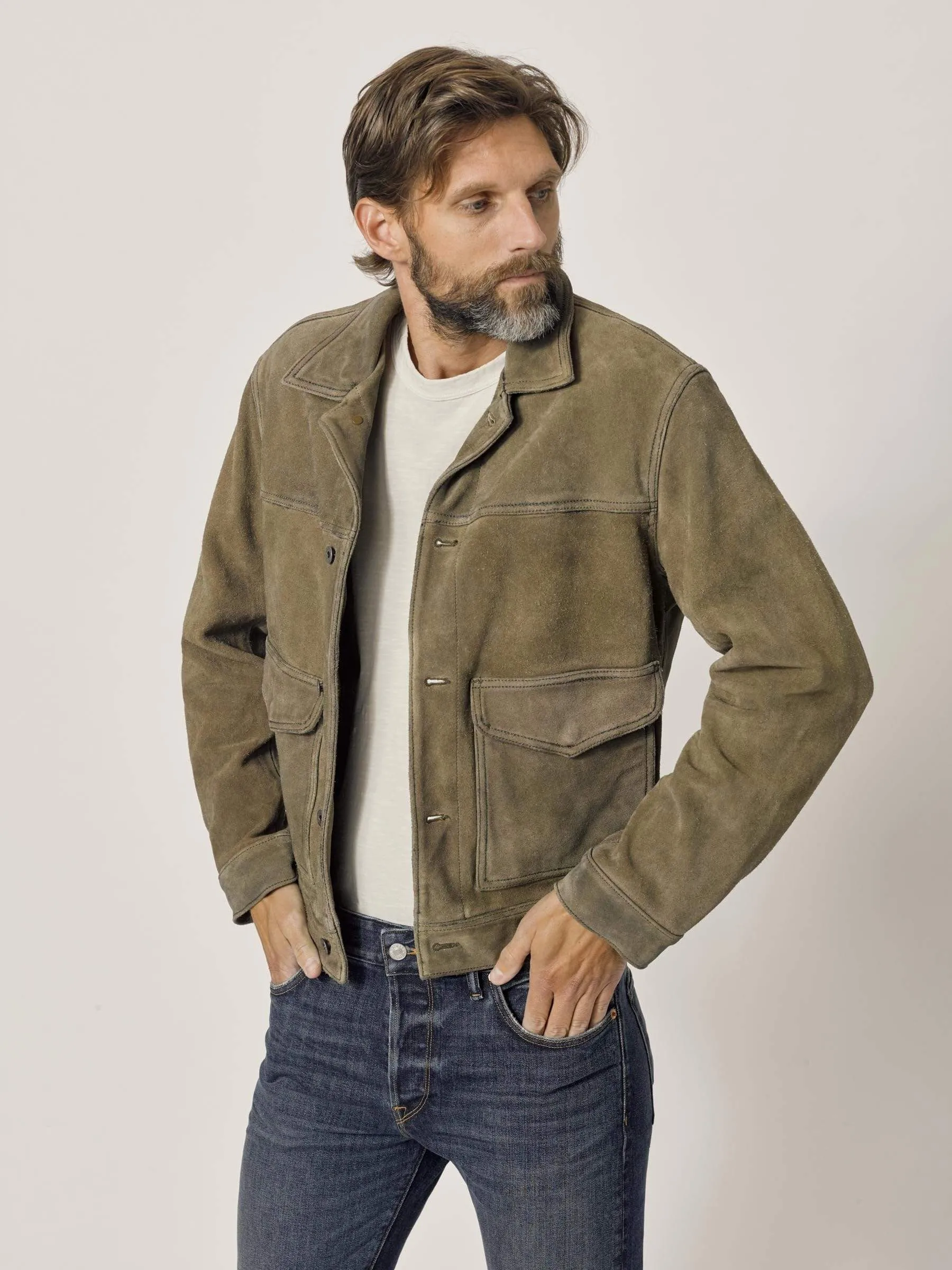 Saddle Vintage Suede Interstate Jacket