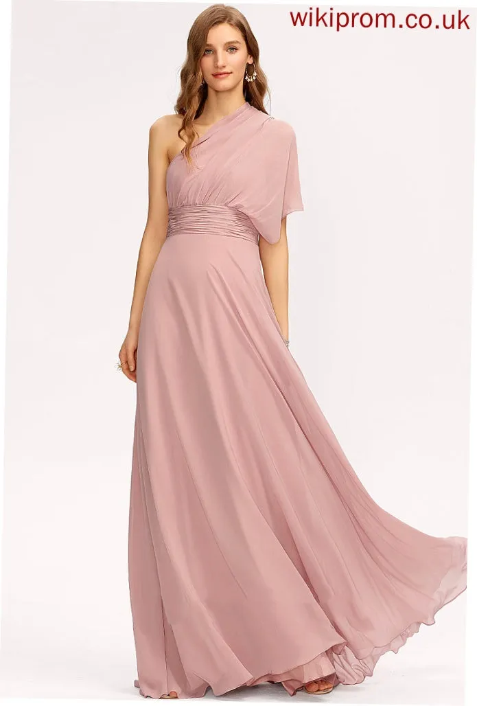 Shoulder Formal Dresses Halter V-Neck Eileen One Dresses A-line Chiffon