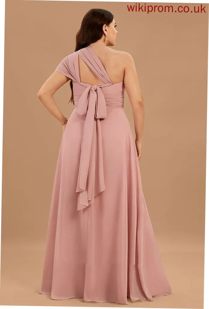 Shoulder Formal Dresses Halter V-Neck Eileen One Dresses A-line Chiffon