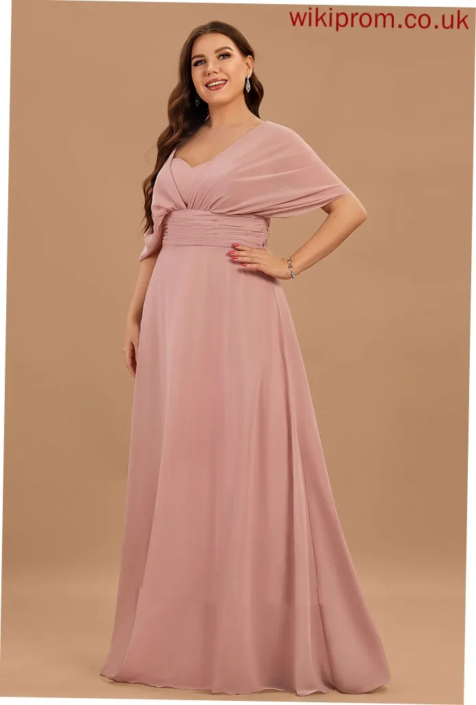 Shoulder Formal Dresses Halter V-Neck Eileen One Dresses A-line Chiffon