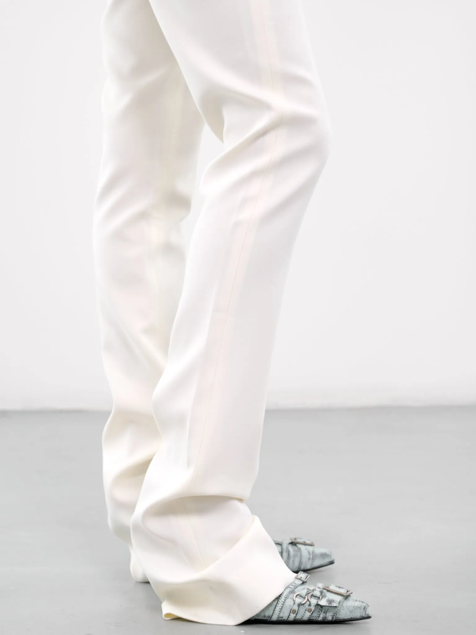 Tailored Pants (AK0836-DBG-CREAM-WHITE)