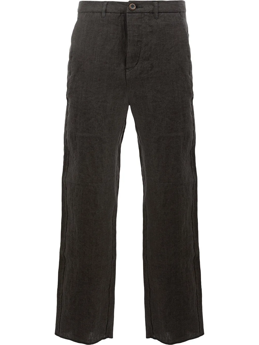 Unisex Woven Linen Box Pocket Pants