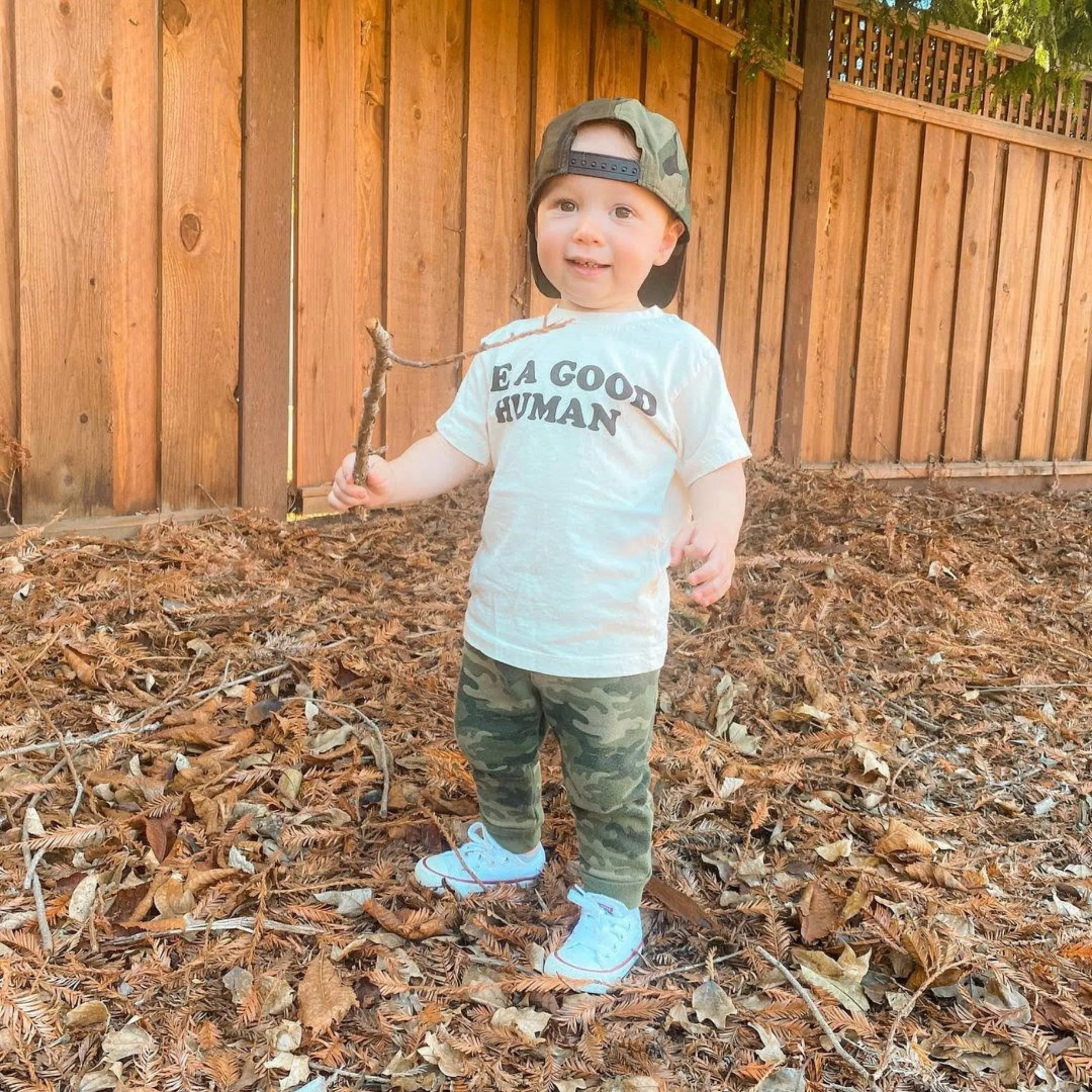 USA Camo Flag Kids Trucker Hat