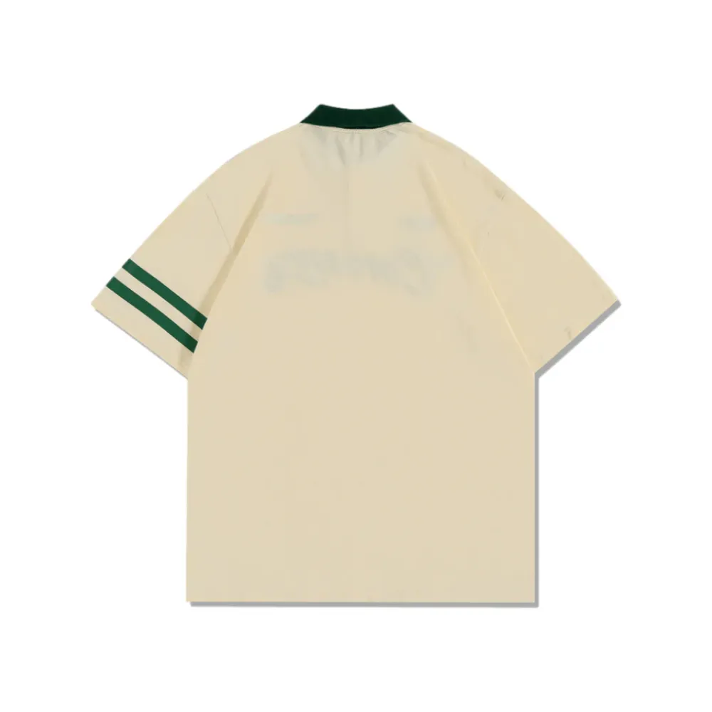 “Vintage Letter Embroidery Polo” Shirts