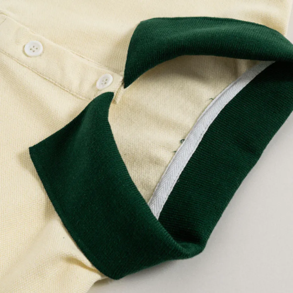 “Vintage Letter Embroidery Polo” Shirts